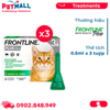 Hộp 3 tuýp - Nhỏ gáy trị ve FrontLin.e Plus 0.5ml - Cho mèo con và mèo trưởng thành Petmall