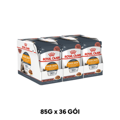 Combo 36 Gói 85G - Pate Mèo Royal Canin Hair & Skin Gravy Petmall