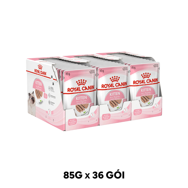 Combo 36 Gói 85G - Pate mèo Royal Canin Kitten Loaf Petmall