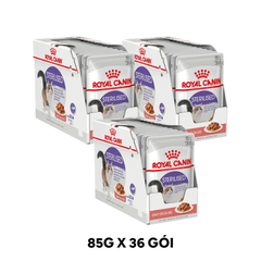 Combo 36 Gói 85G - Pate mèo Royal Canin Sterilised Gravy Petmall