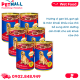 Combo 6 Lon 400G - Pate chó SmartHeart Vị Bò & Gan Petmall
