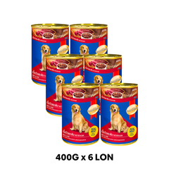 Combo 6 Lon 400G - Pate chó SmartHeart Vị Bò & Gan Petmall