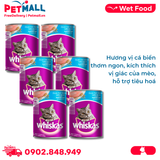 Combo 6 Lon 400G - Pate WHISKAS Ocean Fish Flavour - Vị Cá biển Petmall
