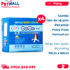 Combo Tấm lót vệ sinh Petsmix Potty Pads 78cm x 60cm - 80 miếng nhập Hàn Quốc Petmall