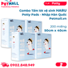  Combo Tấm lót vệ sinh HARU Potty Pads 50cm x 40cm - 200 miếng nhập Hàn Quốc Petmall 