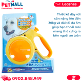 Dây dắt tự động DoggyMan Doggy Walker size L - 30kg | 5m - Màu cam Petmall