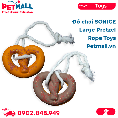 Đồ chơi SONICE Large Pretzel Rope Toys - Petmall