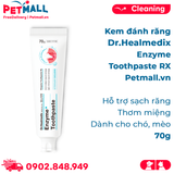 Kem đánh răng Dr Healmedix Enzyme Toothpaste RX 70g - Hỗ trợ sạch răng thơm miệng cho chó, mèo Petmall