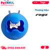 Đồ chơi ROGZ Fred Gum Massaging Treat Ball Medium Size | Blue Color - Màu xanh dương, hỗ trợ massage nướu, có thể nhét treats Petmall