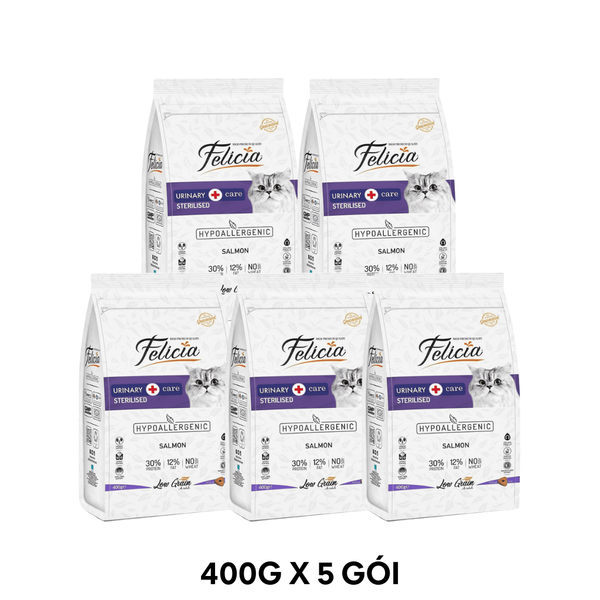 2KG - Thức ăn mèo FELICIA Urinary Sterilised Cat Salmon - Hỗ trợ tiết niệu cho mèo triệt sản Petmall