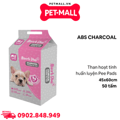 Tấm lót vệ sinh ABS CHARCOAL 45x60cm - 50 tấm than hoạt tính huấn luyện Pee Pads Petmall
