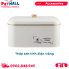 Hộp đựng đồ khô PETBUDDY BREAD TIME Containers R31xS23xC17cm - Thép sơn tĩnh điện trắng Petmall