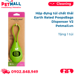 Hộp đựng túi chất thải Earth Rated PoopBags Dispenser V2 - Tặng 1 cuộn túi Petmall