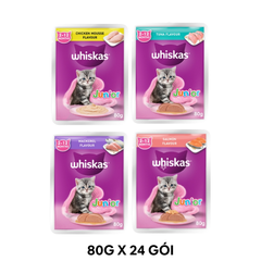 Combo 24 Gói 80G - Pate Mèo Whiskas Kitten - Mix vị Petmall
