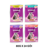  Combo 24 Gói 80G - Pate Mèo Whiskas Kitten - Mix vị Petmall 
