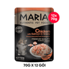 Hộp 12 Gói 70G - Pate mèo MARIA Chicken with Salmon in Gravy Kitten - Vị Thịt gà và Cá hồi, dành cho mèo con Petmall