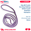 Dây dắt Trustie Non Stop Walking Reflect Leash Small Size | 180cm - Màu tím, hỗ trợ huấn luyện Petmall