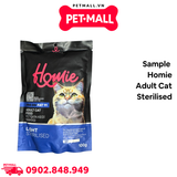 Sample Thức ăn mèo Homie Sterilised Adult Chicken 100g  - Dành cho mèo triệt sản vị gà Petmall