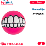 Đồ chơi ROGZ by Kong Grinz Treat Ball Medium Size | Pink Color - Màu hồng, hỗ trợ vận động, có thể nhét treats Petmall