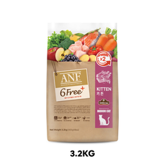 3.2KG - Thức ăn mèo ANF 6Free Plus Kitten Indoor - Bổ sung Omega 3&6 cho mèo con Petmall