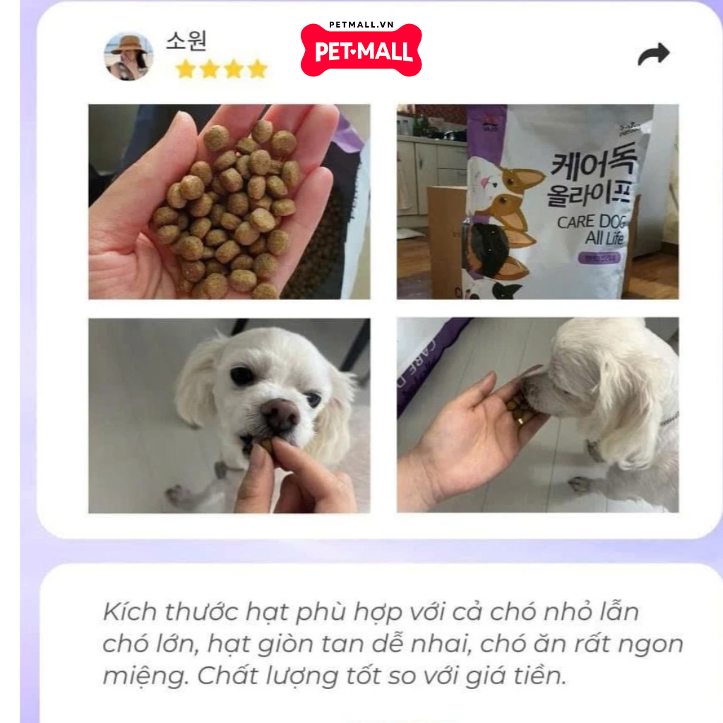 10KG - Thức ăn chó CAREDOG all life cho mọi lứa tuổi Petmall