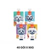 Combo 40 Gói 90G - Treats chó dạng nắp vặn WANPY Tasty Meat Paste - Mix vị Petmall