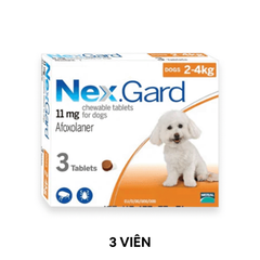 3 Viên - Trị ve NexGard 11mg Phòng và trị ve trên Chó 2-4kg Petmall