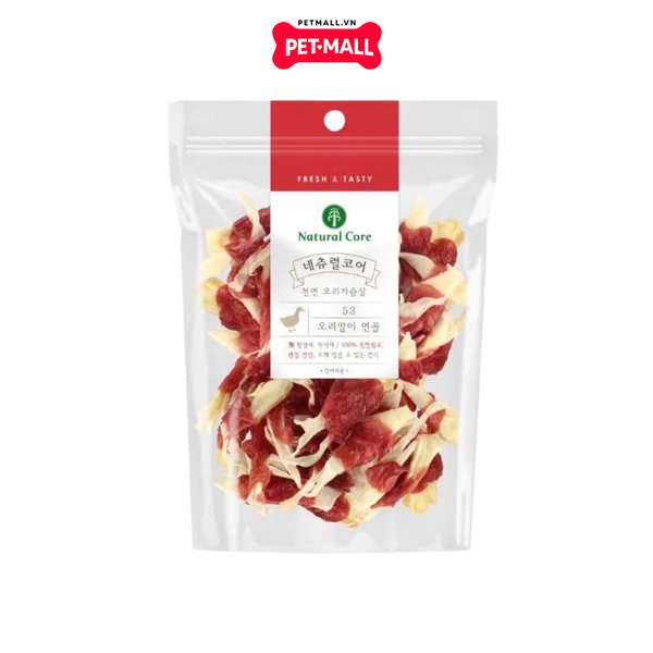 120G - Treats Natural Core Duck & Rabbit Cartilage - Thịt vịt cuộn sụn thỏ Petmall