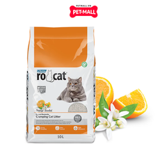 10L - Cát vệ sinh Bentas Rocat Orange Scented Clumping Bentonite Cat Litter - Hương Cam, vón cục khử mùi tuyệt đối Petmall