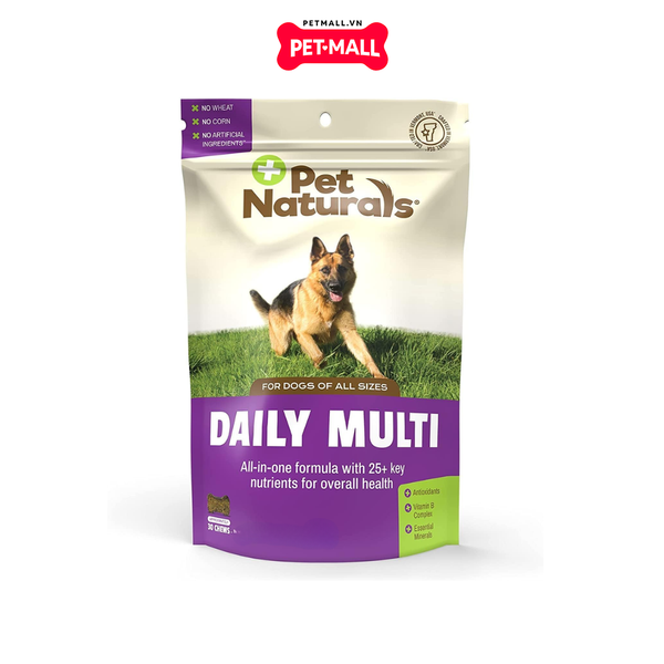 60G - 30 Chews - Treats Pet Naturals Daily Multi for Dog - Bổ sung Vitamin và Khoáng Petmall