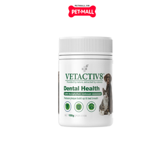`150G - Bột làm sạch răng thơm miệng từ tảo biển Dental health VETACTIV8 Petmall