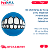  Đồ chơi ROGZ by Kong Grinz Treat Ball Medium Size | Blue Color - Màu xanh dương, hỗ trợ vận động, có thể nhét treats Petmall 