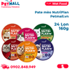 Combo pate mèo NutriPlan 160g - 24 lon Mix vị Petmall