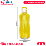 Bình nước du lịch Frisco Pet Travel Drink Bottle 750ml - Size 8.5x7.5x26.5cm Petmall