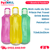 Bình nước du lịch Frisco Pet Travel Drink Bottle 500ml - Size 7.5x6.5x23cm Petmall