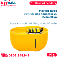 Máy lọc nước SONICE Bee Fountain 2L - Lọc sạch nước tự động cho chó mèo Petmall