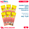  Combo Treats ME-O Salmon Flavor 60g - 6 gói - Dạng kem vị Cá hồi Petmall 