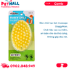 Bàn chải tắm cao su răng lớn DoggyMan Shampoo Dog Brush - Hỗ trợ massage và tạo bọt dầu tắm Petmall