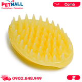 Bàn chải tắm cao su răng lớn DoggyMan Shampoo Dog Brush - Hỗ trợ massage và tạo bọt dầu tắm Petmall