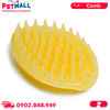 Bàn chải tắm cao su răng lớn DoggyMan Shampoo Dog Brush - Hỗ trợ massage và tạo bọt dầu tắm Petmall