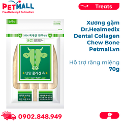 Xương gặm Dr Healmedix Dental Collagen Chew Bone 70g - Hỗ trợ sạch răng Petmall
