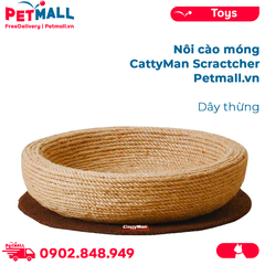 Nôi cào móng CattyMan Scractcher - Dây thừng Petmall