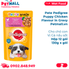  Hộp 12 Gói 130G - Pate Pedigree Puppy Chicken Flavour in Gravy - Vị gà nấu, cho chó con Petmall 