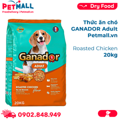 20KG - Thức ăn cho chó GANADOR Adult - Roasted Chicken Petmall