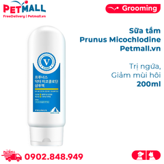 Sữa tắm Prunus Micochlodine 200ml - Trị ngứa giảm hôi Petmall