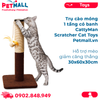  Trụ cào móng 1 tầng có banh CattyMan Scratcher Cat Toys Size 30x60x30cm - Hỗ trợ mèo giảm căng thẳng Petmall 