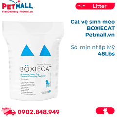 48lbs - Cát vệ sinh cho mèo BOXIECAT Bentonite Cat Litter - Sỏi mịn nhập Mỹ Petmall