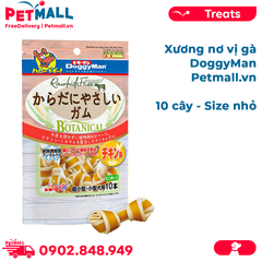 Xương nơ vị gà DoggyMan Size nhỏ - 10 cây Petmall