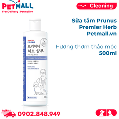 Sữa tắm Prunus Premier Herb 500ml - Hương thơm thảo mộc Petmall