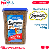 Treats mèo Temptations Mixups Tuna, Shrimp, Salmon 454g - vị cá ngừ, tôm, cá hồi Petmall